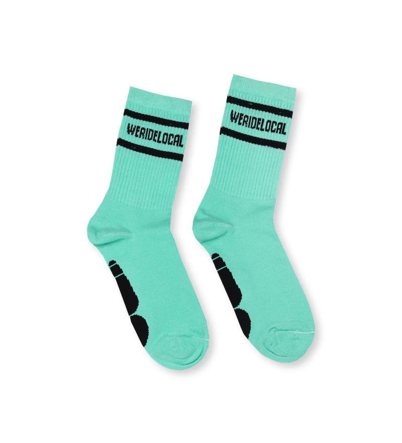Load image into Gallery viewer, We Ride Local Unisex Division Socks Mint SDM_SS26
