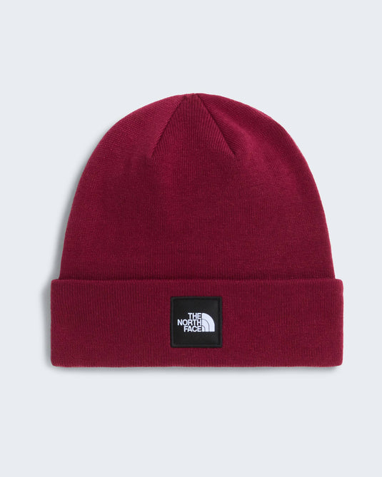 The North Face Unisex Dock Worker Recycled Beanie Burgundy Crush NF0A8HMGMVO