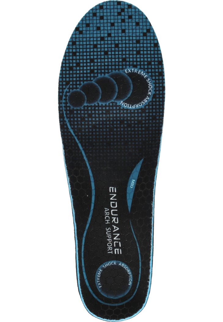 Load image into Gallery viewer, Endurance Unisex Medium Support Sole Black E184362-1001
