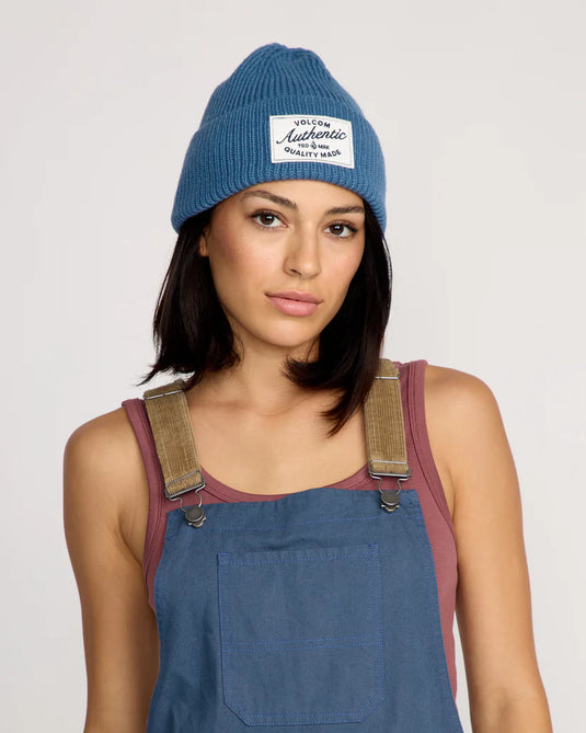 Volcom Women's Full Cut Work Beanie Royal E5832500_ROY