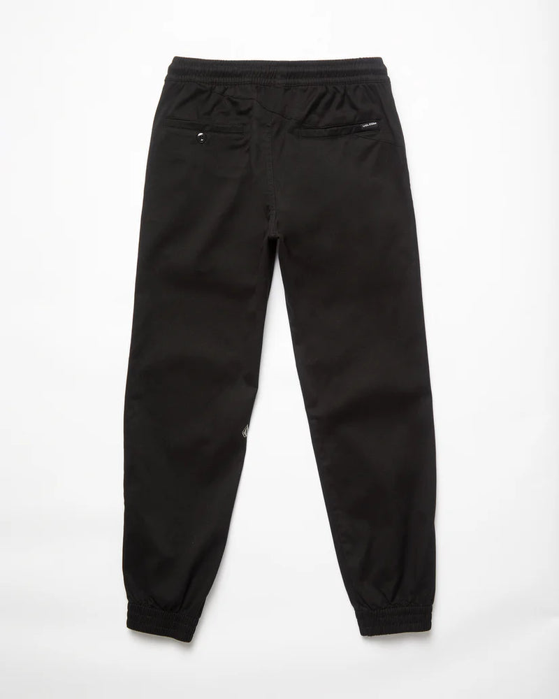 Load image into Gallery viewer, Volcom Kid&#39;s Frickin Slim Jogger Black (8-16) EA150VB8_BLK
