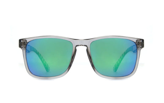Red Bull Unisex Spect Edge Sunglasses Clear Smoke with Green-Purple Mirror EDGE-005P