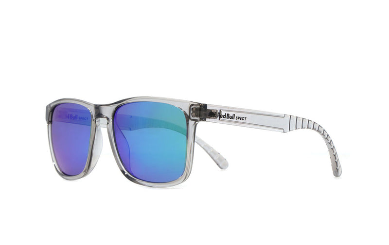 Load image into Gallery viewer, Red Bull Unisex Spect Edge Sunglasses Clear Smoke with Green-Purple Mirror EDGE-005P

