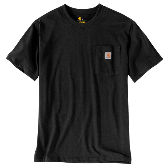Carhartt Men's Relaxed Fit Heavyweight Pocket T-Shirt Black 103296-001