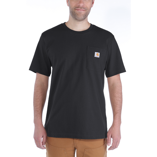 Carhartt Men's Relaxed Fit Heavyweight Pocket T-Shirt Black 103296-001
