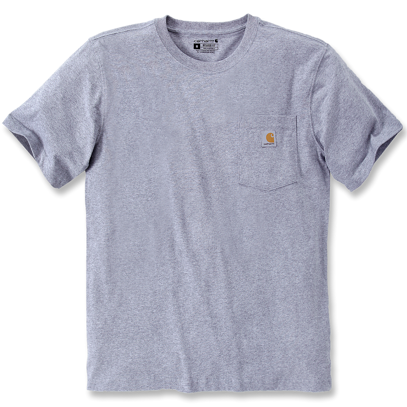 Load image into Gallery viewer, Carhartt Men's Relaxed Fit Heavyweight Pocket T-Shirt Heather Gray 103296-034

