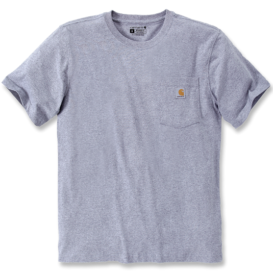 Carhartt Men's Relaxed Fit Heavyweight Pocket T-Shirt Heather Gray 103296-034