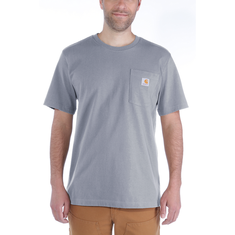 Load image into Gallery viewer, Carhartt Men's Relaxed Fit Heavyweight Pocket T-Shirt Heather Gray 103296-034
