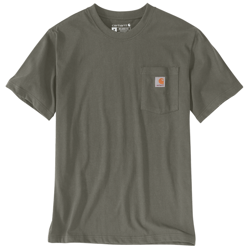 Load image into Gallery viewer, Carhartt Men's Dearborn Relaxed Pocket T-Shirt Dusty Olive 103296-DOV
