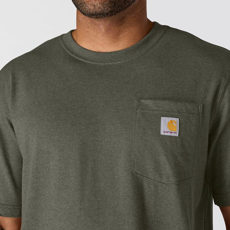 Load image into Gallery viewer, Carhartt Men's Dearborn Relaxed Pocket T-Shirt Dusty Olive 103296-DOV
