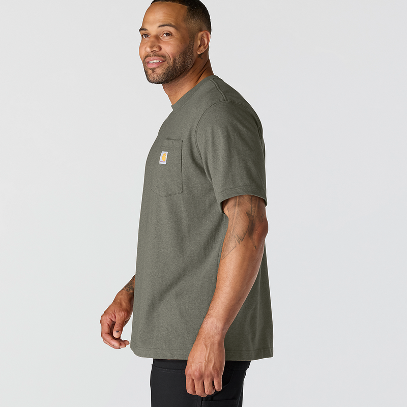 Load image into Gallery viewer, Carhartt Men's Dearborn Relaxed Pocket T-Shirt Dusty Olive 103296-DOV
