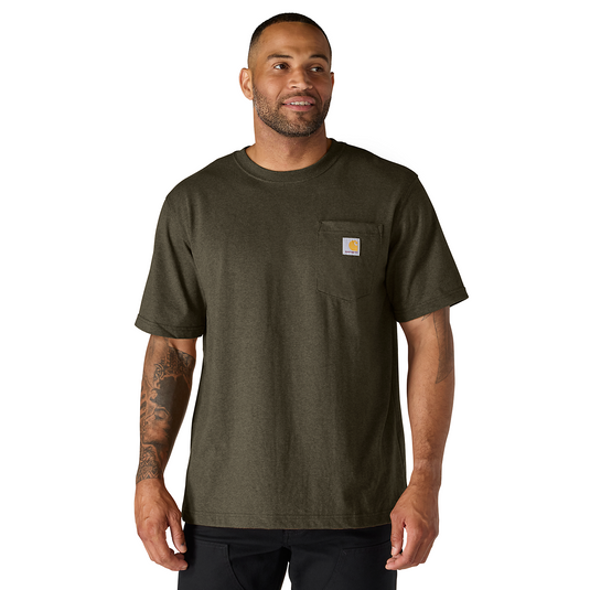 Carhartt Men's Dearborn Relaxed Pocket T-Shirt Burnished Logs Heather 103296-GO5