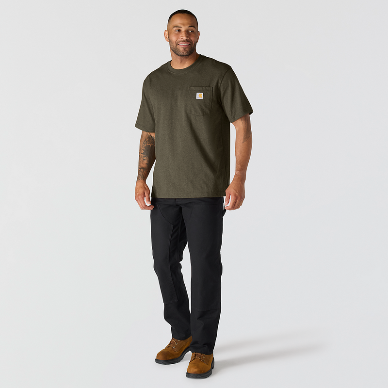 Load image into Gallery viewer, Carhartt Men's Dearborn Relaxed Pocket T-Shirt Burnished Logs Heather 103296-GO5
