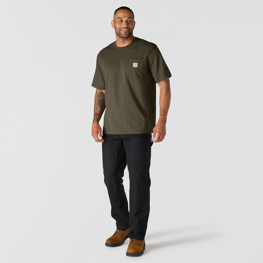 Carhartt Men's Dearborn Relaxed Pocket T-Shirt Burnished Logs Heather 103296-GO5