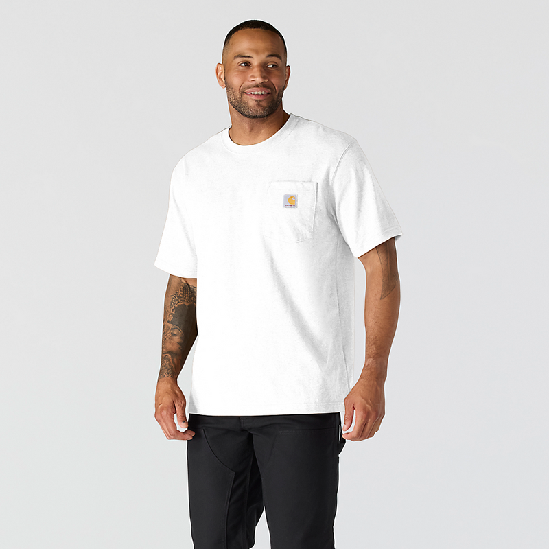Load image into Gallery viewer, Carhartt Men's Dearborn Relaxed Pocket T-shirt White 103296-WHT
