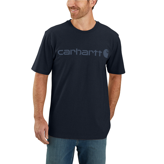 Carhartt Men's Dearborn Logo T-Shirt Navy/Dark Blue 103361-I27