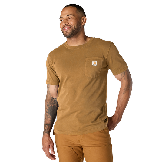 Carhartt Men's Irvine Relaxed Garment Dyed T-Shirt Brown 106252-BRN