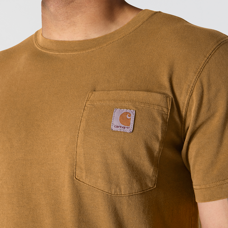 Load image into Gallery viewer, Carhartt Men's Irvine Relaxed Garment Dyed T-Shirt Brown 106252-BRN
