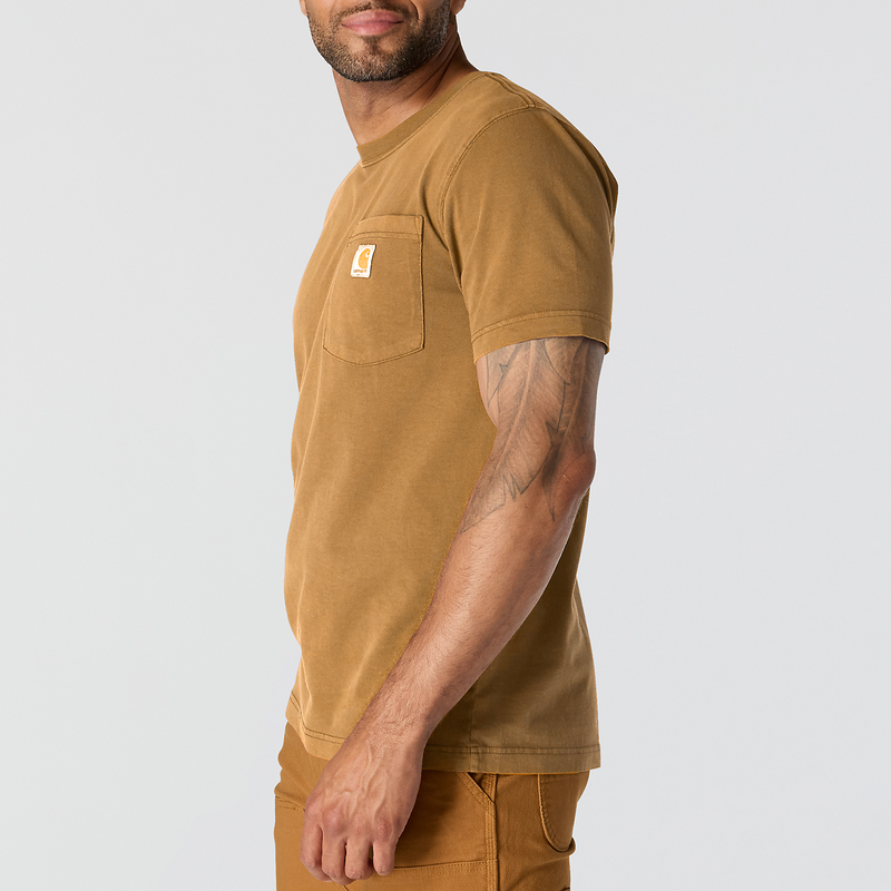 Load image into Gallery viewer, Carhartt Men's Irvine Relaxed Garment Dyed T-Shirt Brown 106252-BRN
