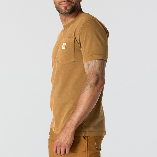 Carhartt Men's Irvine Relaxed Garment Dyed T-Shirt Brown 106252-BRN
