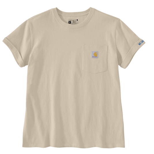 Carhartt Women's Dearborn Loose Rosie T-Shirt Oat Milk 106903-A16