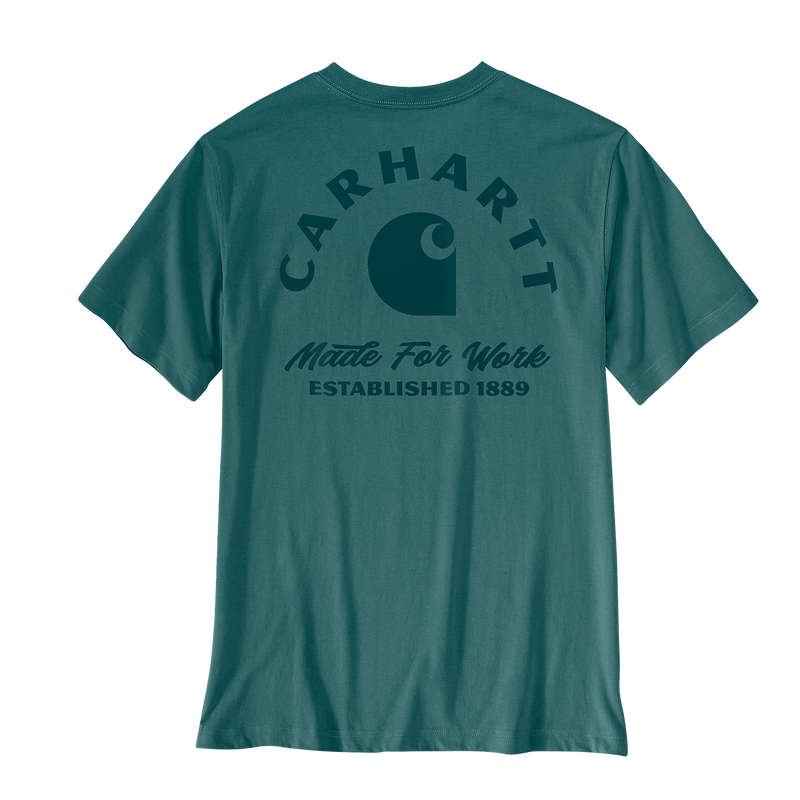 Load image into Gallery viewer, Carhartt Men's Irvine Relaxed Work T-Shirt Transformative Teal 107317-G03
