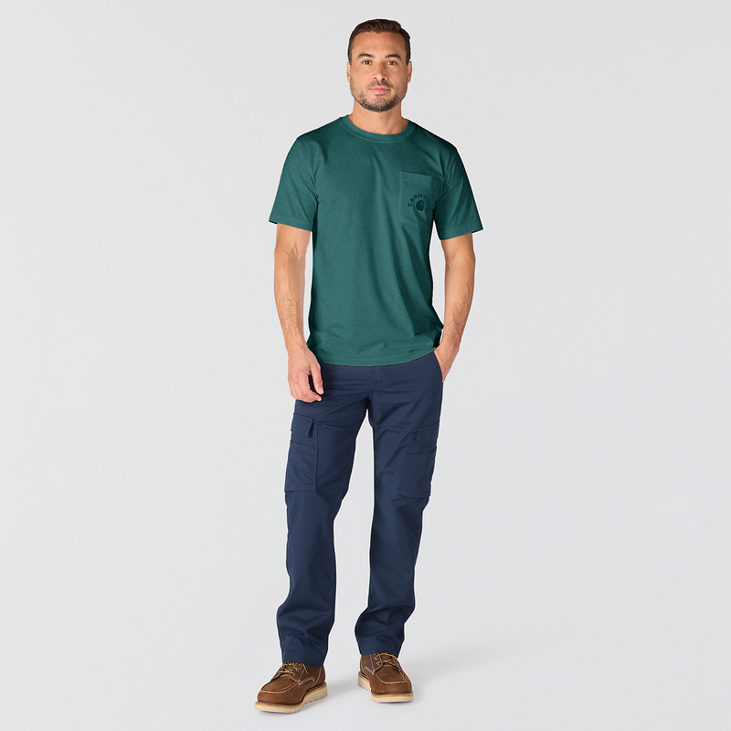 Load image into Gallery viewer, Carhartt Men's Irvine Relaxed Work T-Shirt Transformative Teal 107317-G03
