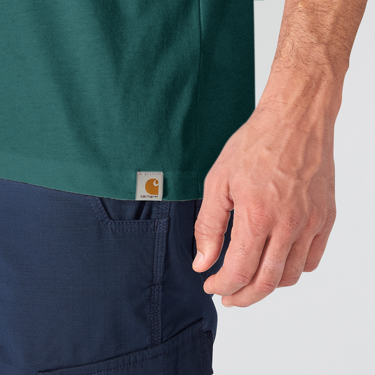Carhartt Men's Irvine Relaxed Work T-Shirt Transformative Teal 107317-G03