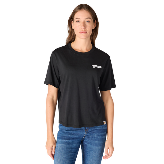 Carhartt Women's TENCEL™ Fiber Series Loose Pennant Flag T-Shirt Black 107387-N04
