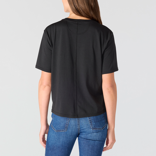Carhartt Women's TENCEL™ Fiber Series Loose Pennant Flag T-Shirt Black 107387-N04