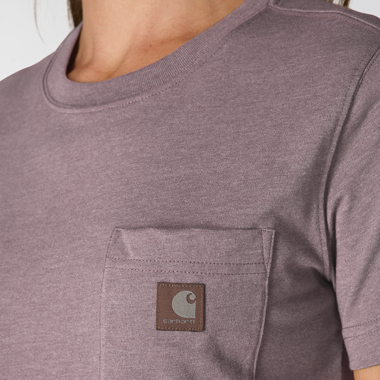 Carhartt Women's Irvine Relaxed T-Shirt Ash Berry Heather 107391-V96