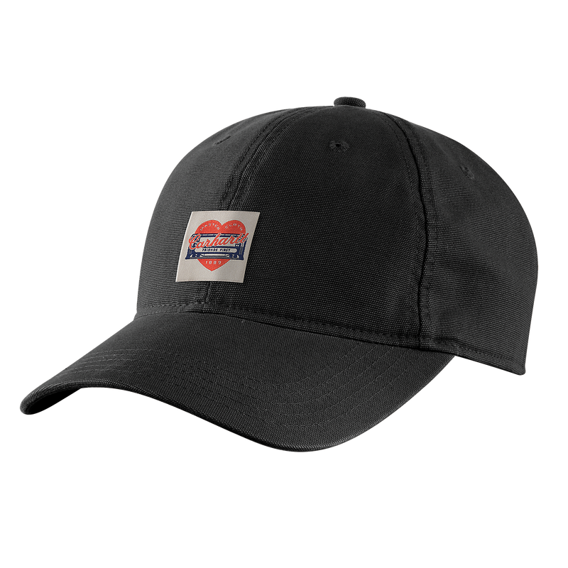 Load image into Gallery viewer, Carhartt Women's Heart Patch Canvas Cap Black 107401-N04
