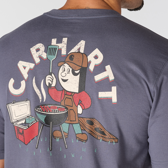 Carhartt Men's Irvine Relaxed Grill T-Shirt Blue Stone 107437-BLS