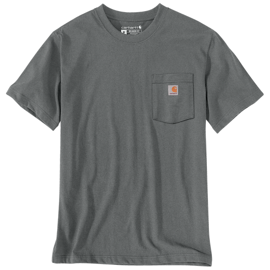 Carhartt Men's Relaxed Fit Lightweght Pocket T-Shirt Basil Heather 107455-E87
