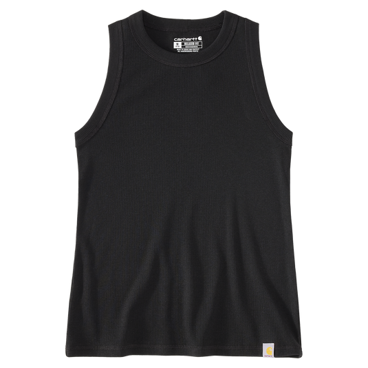 Carhartt Women's TENCEL™ Fiber Series Fitted Ribbed Tank Top Black 107481-N04