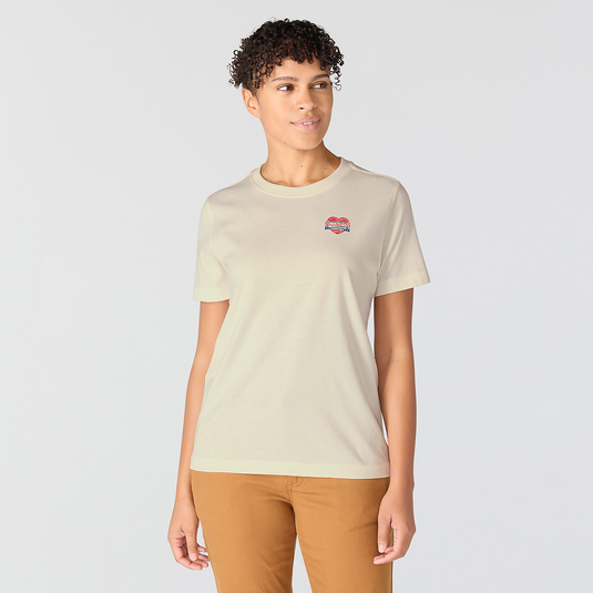 Carhartt Women's Irvine Relaxed Heritage Heart T-Shirt Eggshell 107534-W39