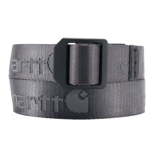 Carhartt Men's Nylon Webbing Ladder Lock Belt Gravel A0005768-039