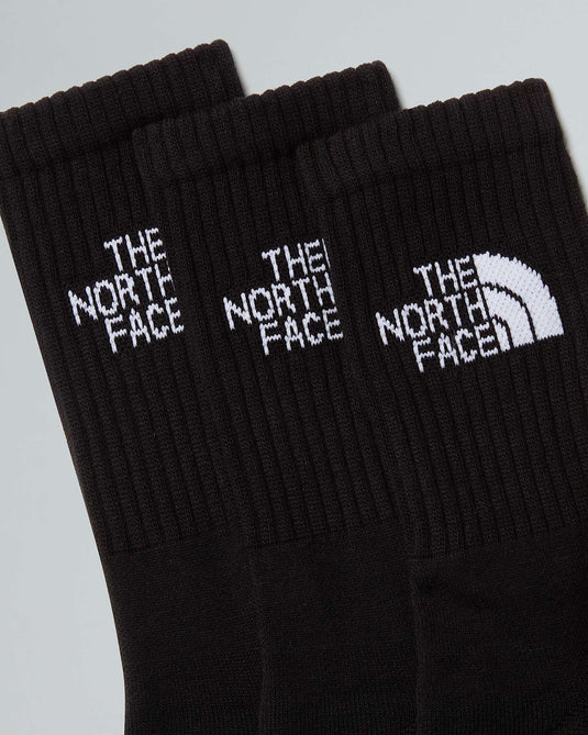 The North Face Unisex Everyday Standard Crew Socks (3-Pack) TNF Black NF0A8EKXJK3