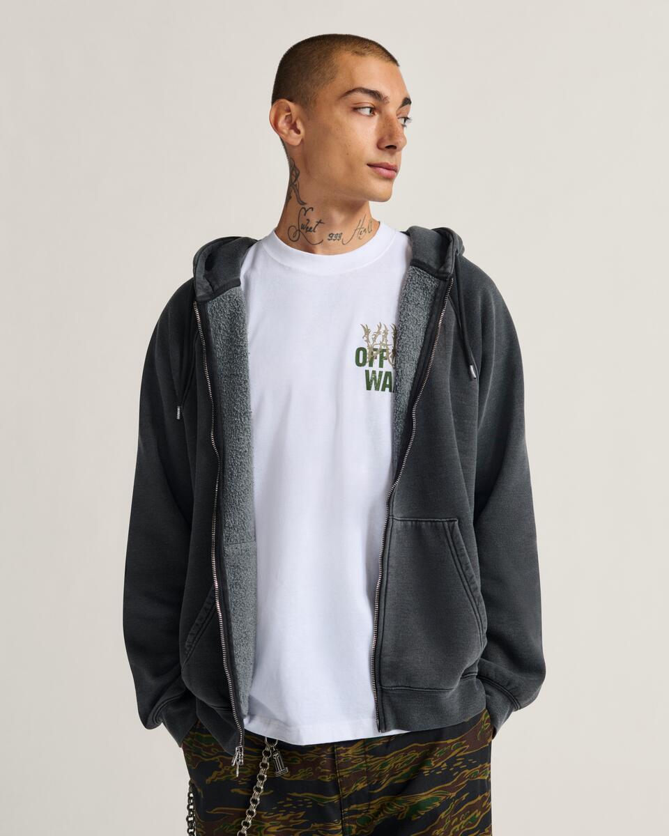 Vans Men's MTE TeamTeam Full Zip Hoodie Black VN000PJMBLK – Zero Gravity