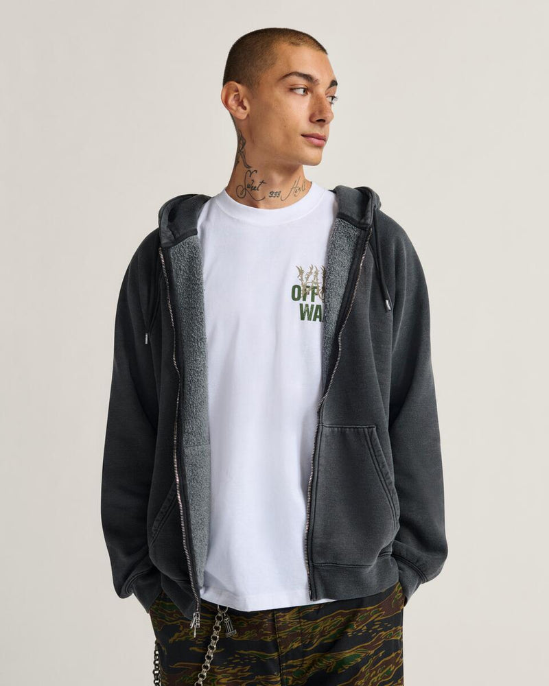 Load image into Gallery viewer, Vans Men&#39;s MTE TeamTeam Full Zip Hoodie Black VN000PJMBLK
