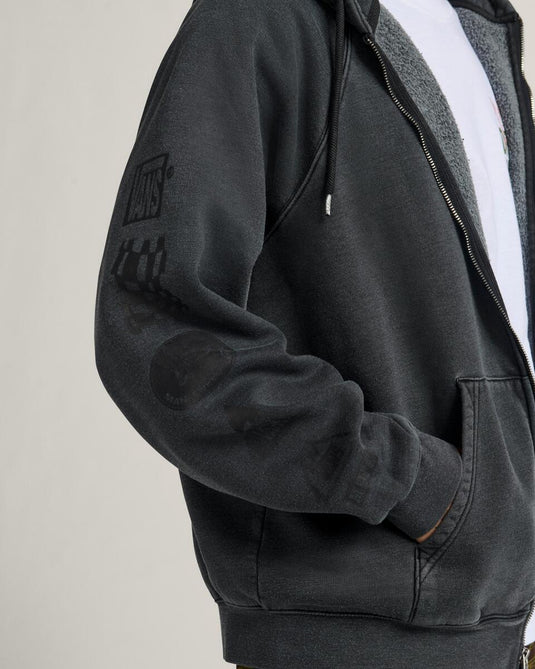 Vans Men's MTE TeamTeam Full Zip Hoodie Black VN000PJMBLK