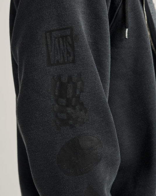 Vans Men's MTE TeamTeam Full Zip Hoodie Black VN000PJMBLK