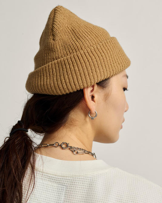 Vans Women's Hex Patch Cuff Beanie Warm Taupe VN000QAUE2V