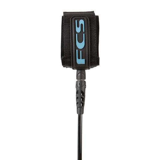 FCS Competition Classic Surf Leash 6 ft Tranquil Blue/Black CCOA-TBB-06F