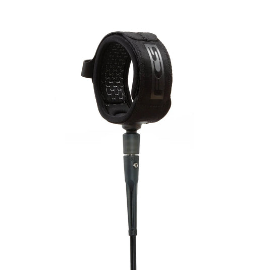 FCS All Around Essential Surf Leash 6' Black EARA-BLK-06F