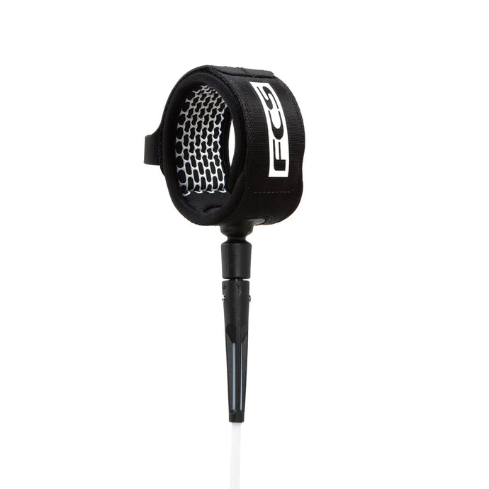 FCS 6' All Around Essential Leash White/Black EARA-WHB-06F