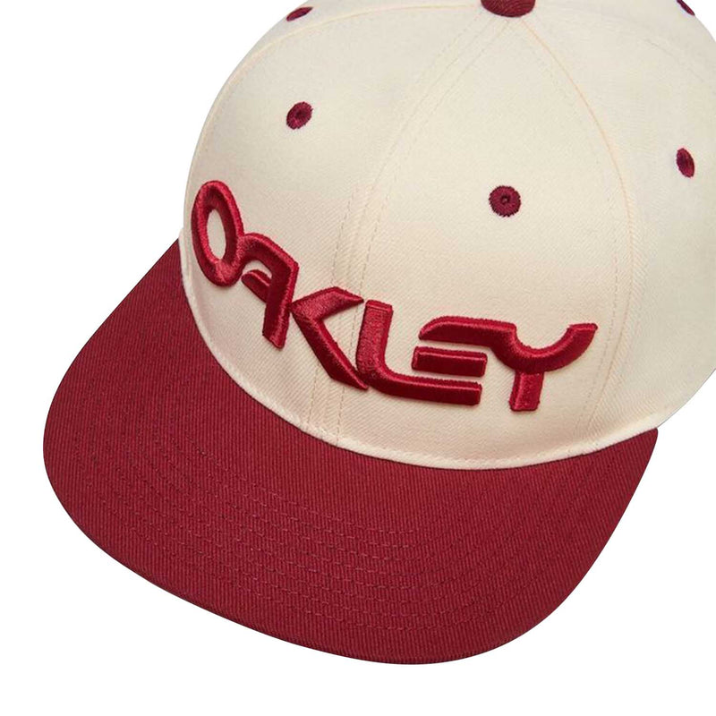 Load image into Gallery viewer, Oakley Men&#39;s Mark III Hat Arctic White/Iron Red FOS901496-1AD
