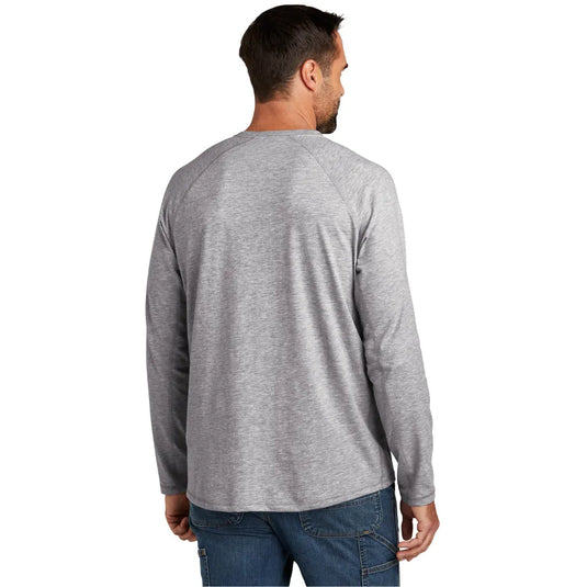 Carhartt Men's Loose Fit Heavyweight Long-Sleeve Pocket T-shirt Heather Grey K126-HGY
