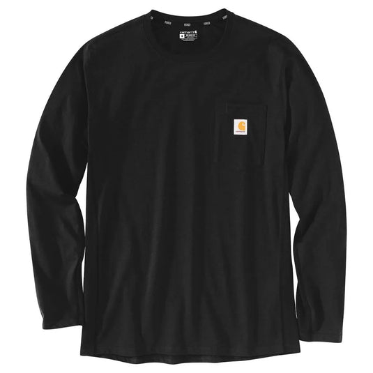 Carhartt Mens' Loose Fit Heavyweight Long-Sleeve T-shirt Black K126-BLK