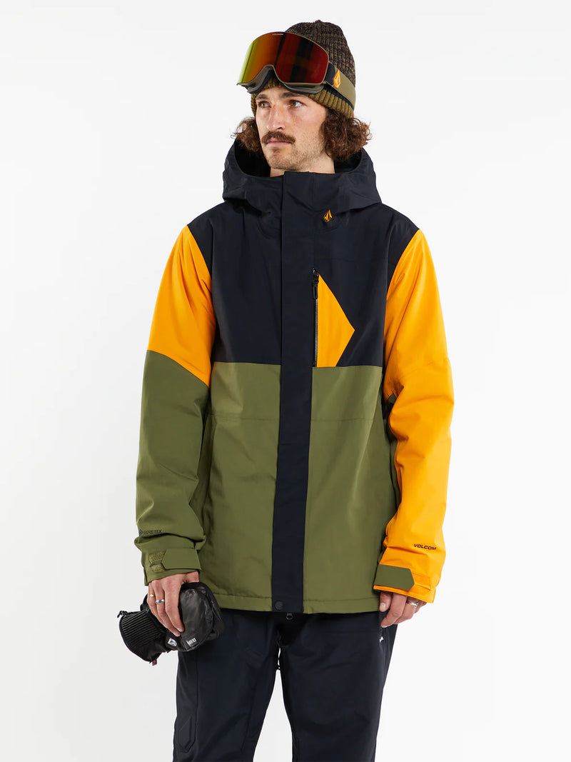 Load image into Gallery viewer, Volcom L Insulated Gore-Tex Jacket Gold G0452403-GLD
